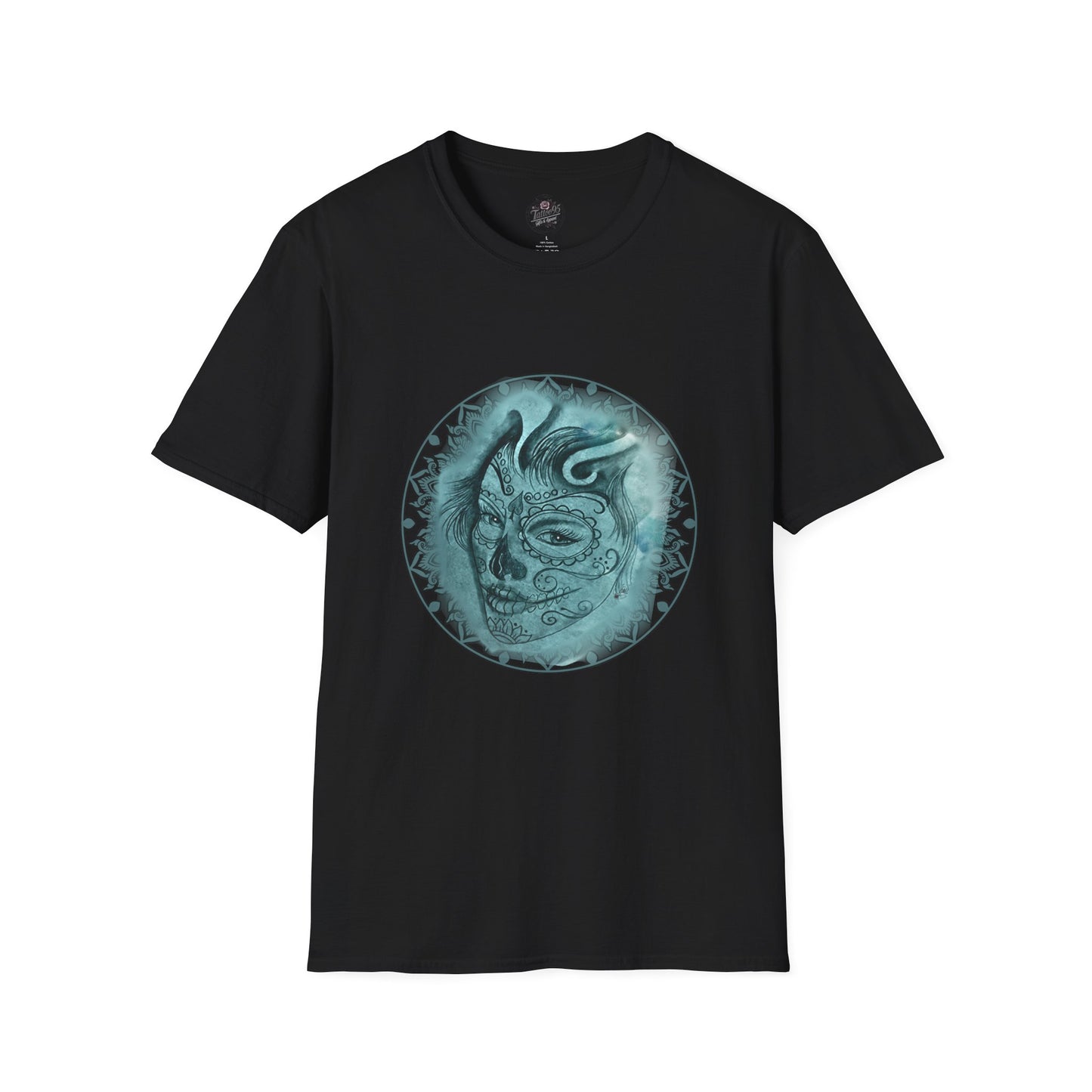 Beautiful Face Tattoo Art - Gildan T-Shirt — Artistic Portrait Graphic Tee