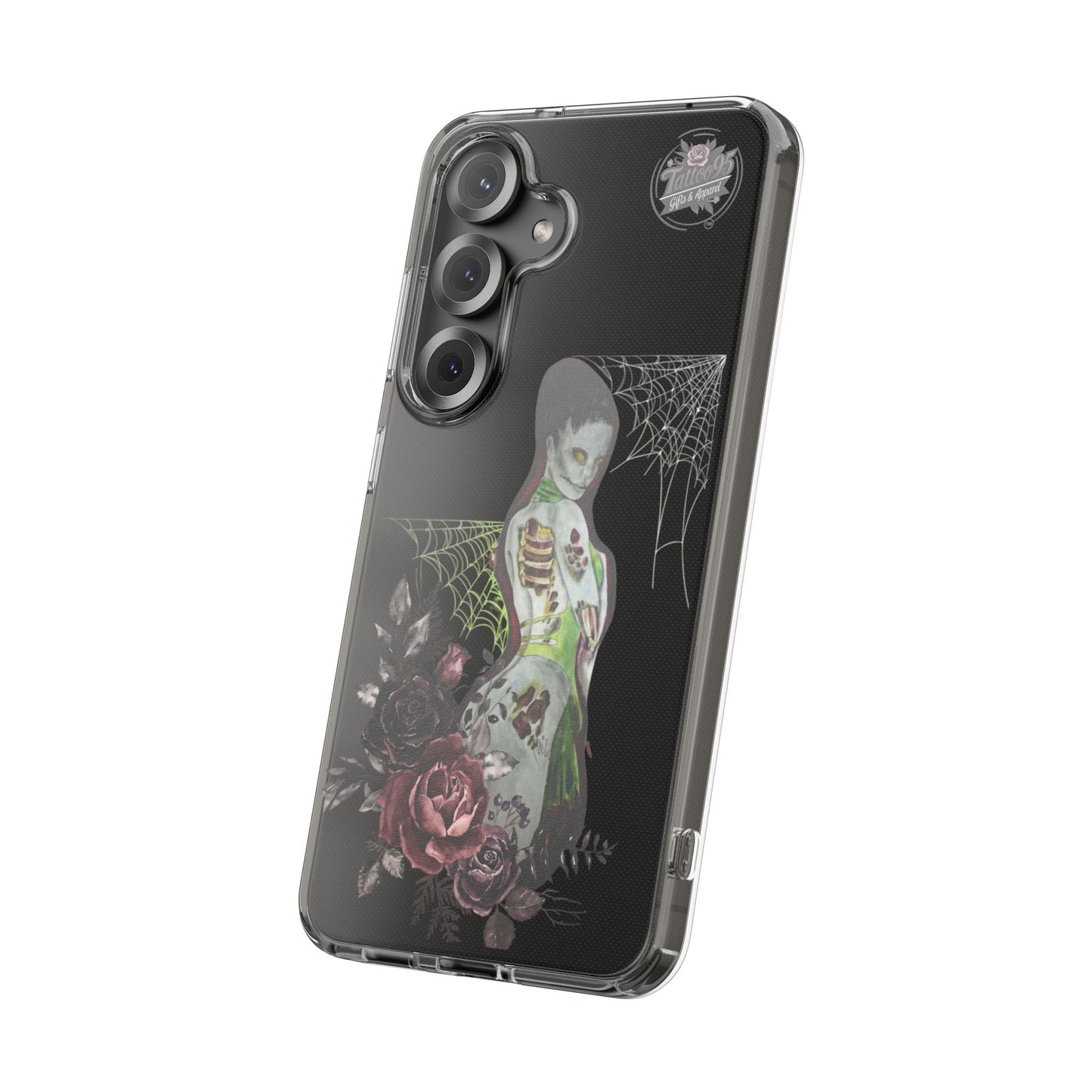 Zombie Lady Deadrah - Galaxy 24 Series & Galaxy 25 Series Phone Case - Black Background