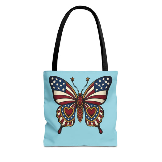 Butterflies Are Free Patriotic Celebration Tote Bag