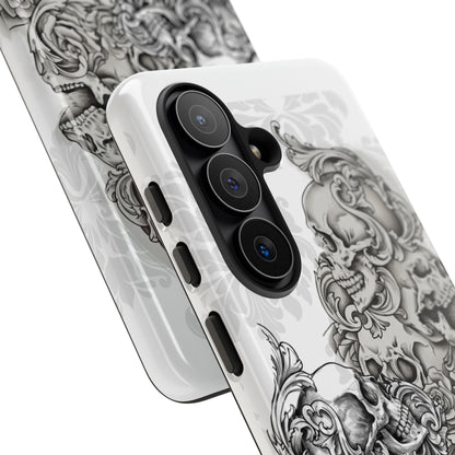 Cascading Skulls - Tough Phone Cases Available in most Galaxy series.
