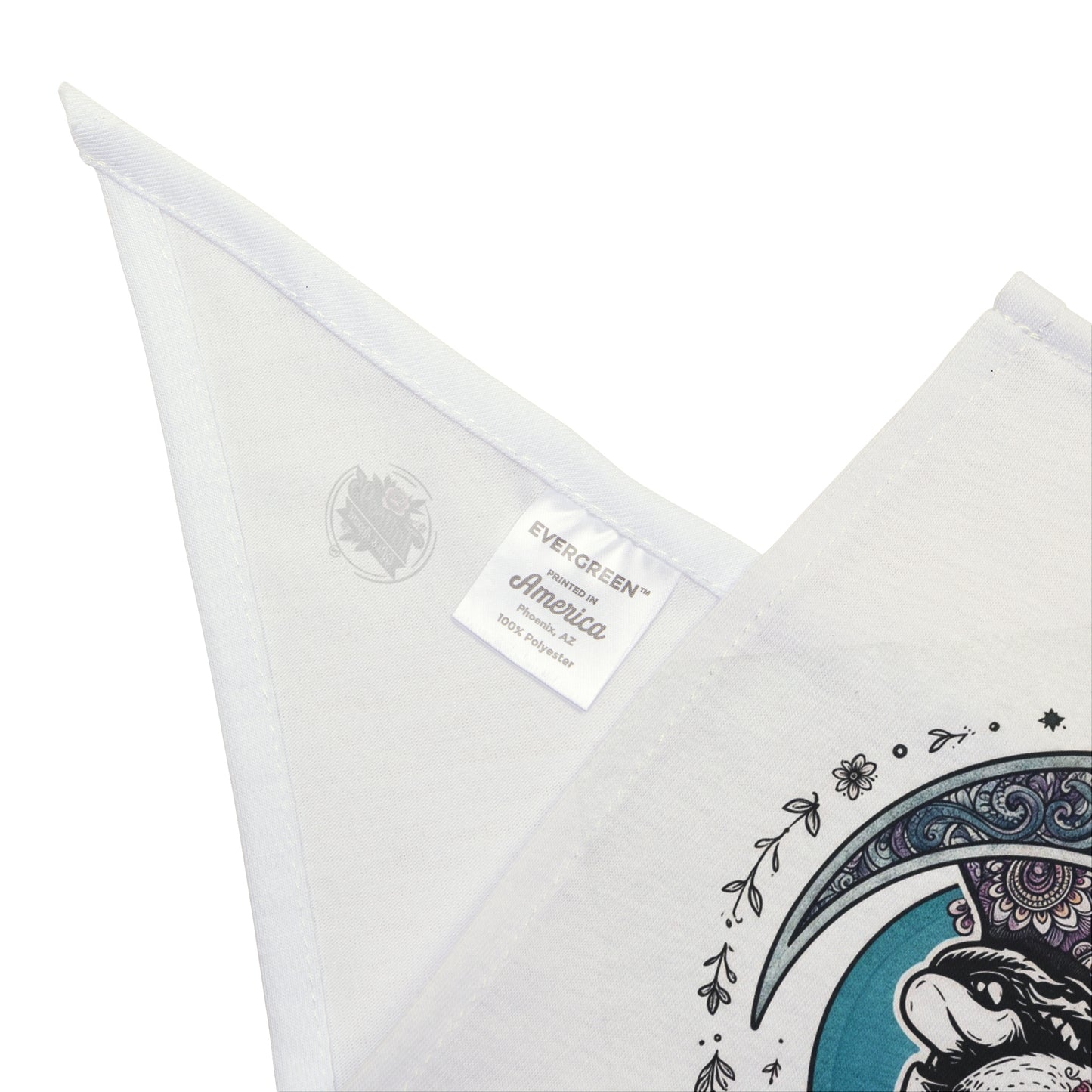 Dog Bandana — 'My Human Loves Me to the Moon and Back' Cute Lunar Paw Print Pet Scarf