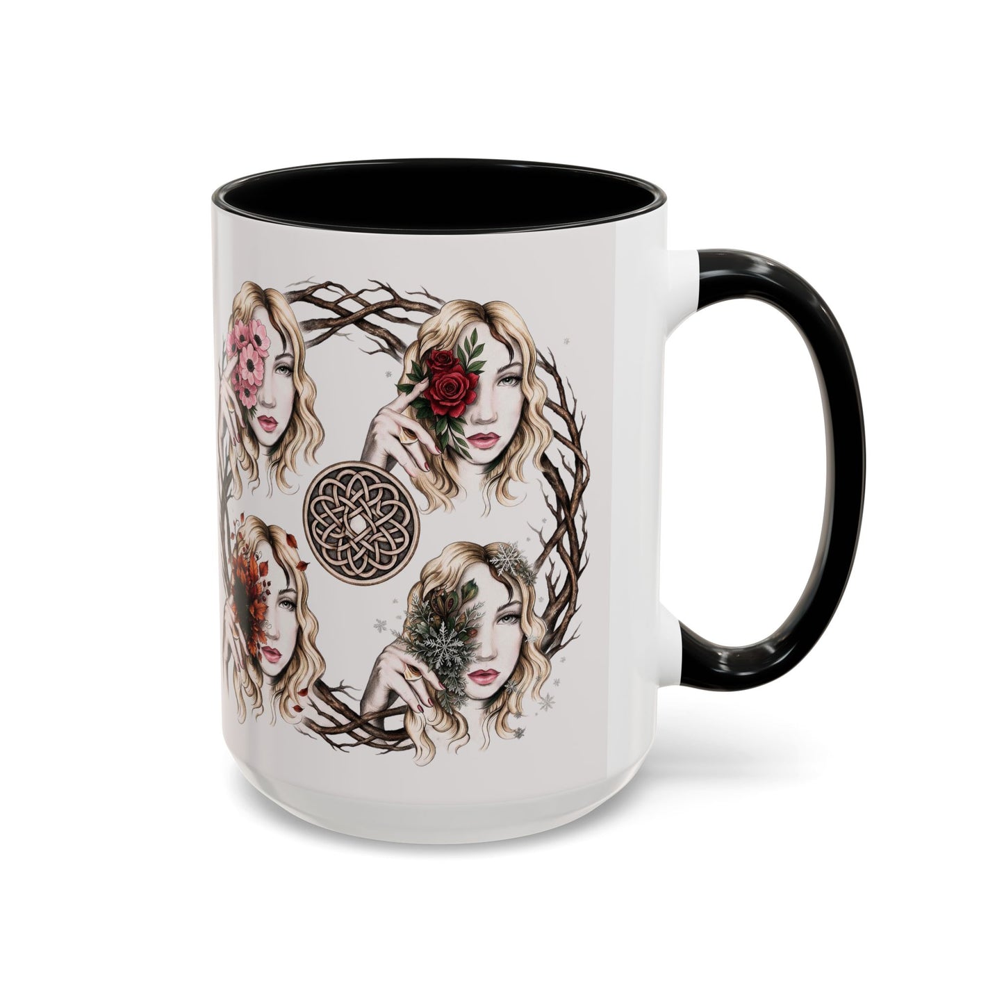 4 Seasons Celtic Woman - Branches and Roses Wreath Women’s Faces (11/15oz)