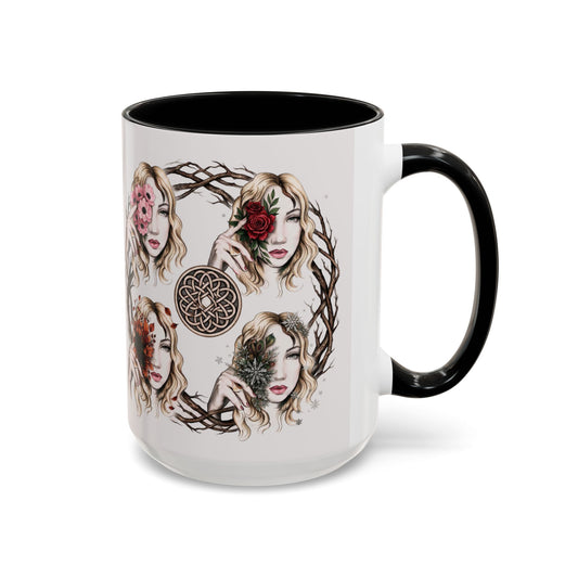 4 Seasons Celtic Woman - Branches and Roses Wreath Women’s Faces (11/15oz)