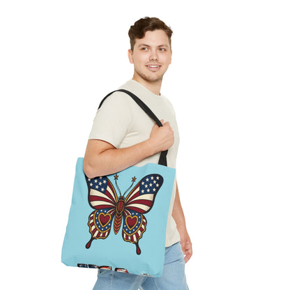 Butterflies Are Free Patriotic Celebration Tote Bag