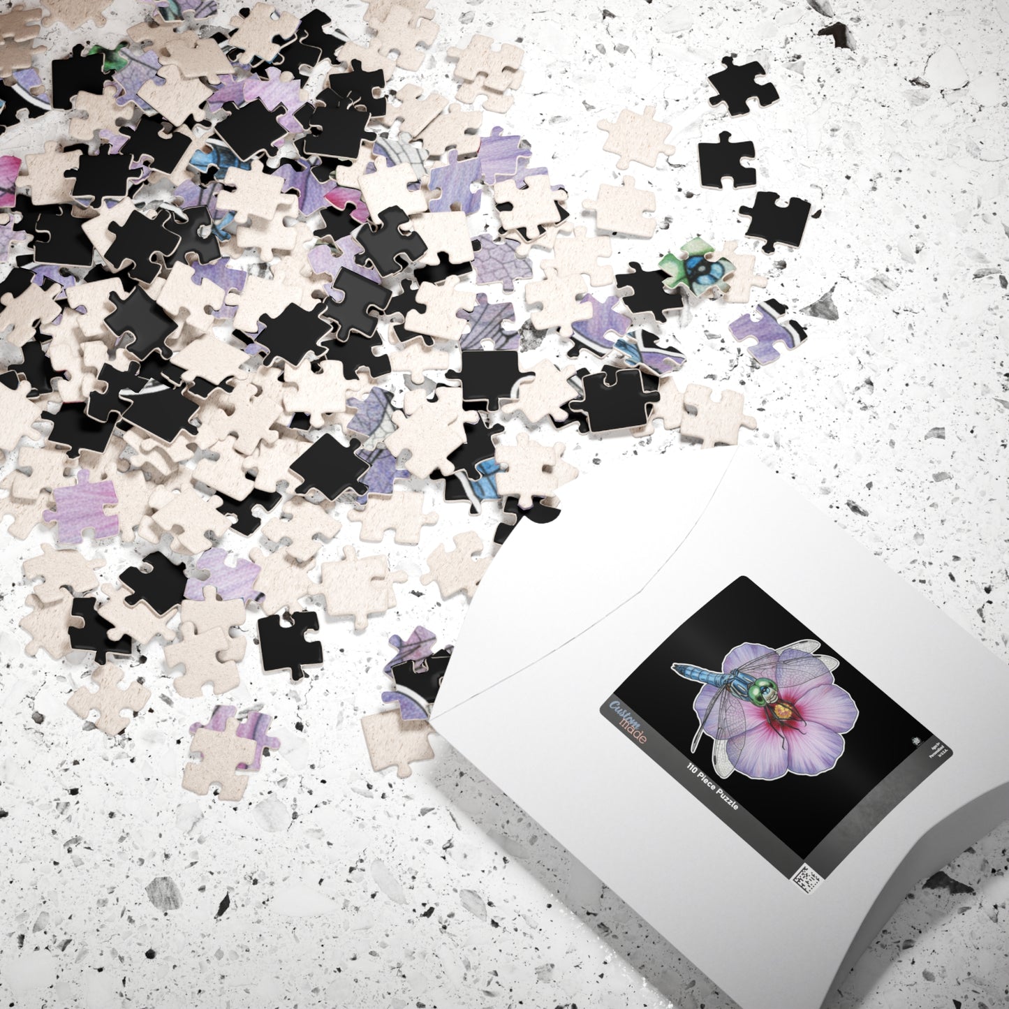 Dragonfly Hibiscus- Jigsaw Puzzle — 110/252/520/1014 - Piece Magical Artwork