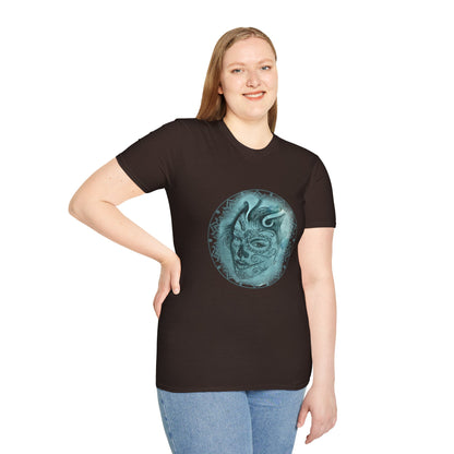 Beautiful Face Tattoo Art - Gildan T-Shirt — Artistic Portrait Graphic Tee