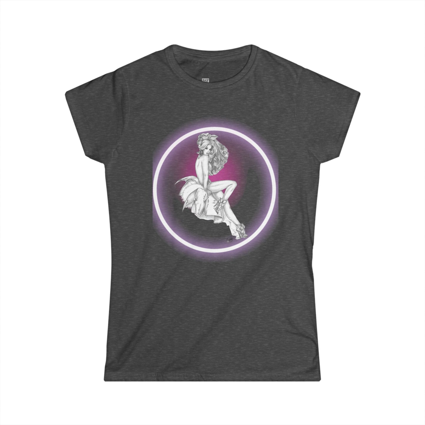 Pretty Bunny Vintage Artwork - T-Shirt Women's Softstyle
