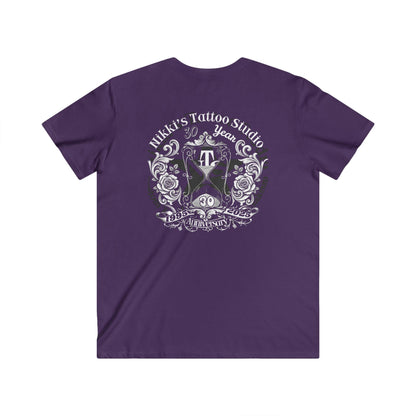 Nikki's Tattoo Studio 30th Anniversary Skull & Snake V-Neck Tee