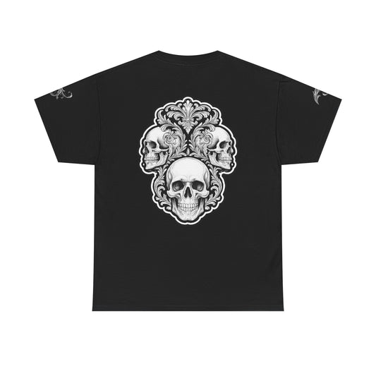 Skulls Filigree - Black T-Shirt