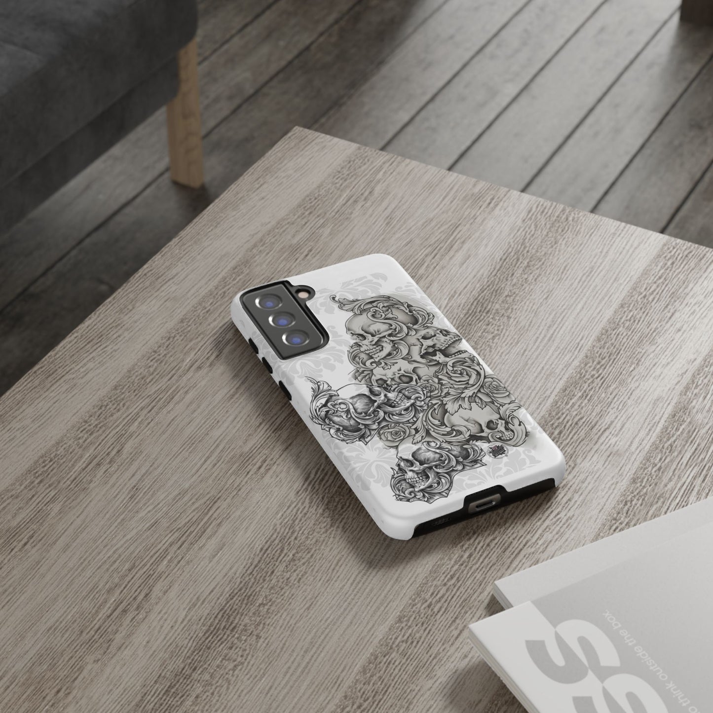 Cascading Skulls - Tough Phone Cases Available in most Galaxy series.