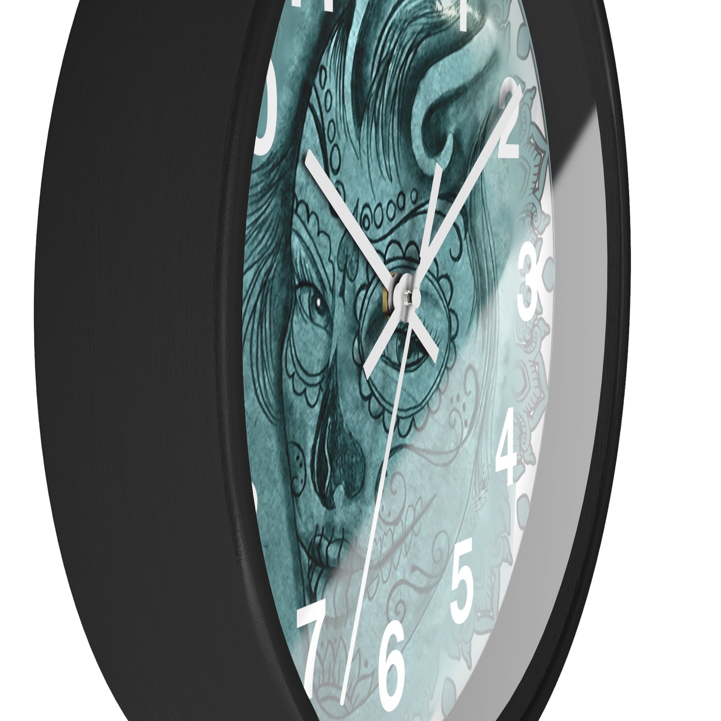 Beautiful Face Tattoo Artwork - Wall Clock