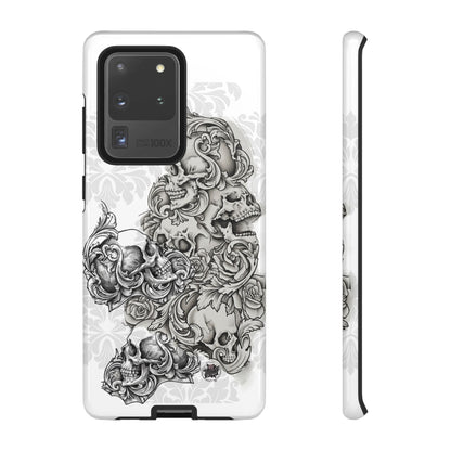 Cascading Skulls - Tough Phone Cases Available in most Galaxy series.