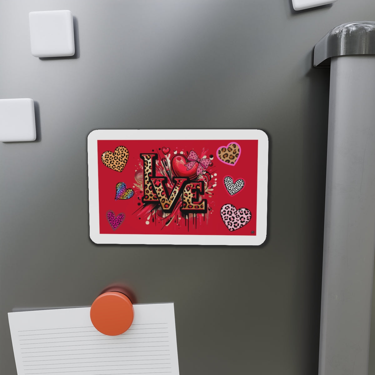 Love and Heart Tattoo Artwork - Die-Cut Magnet
