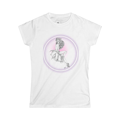 Pretty Bunny Vintage Artwork - T-Shirt Women's Softstyle
