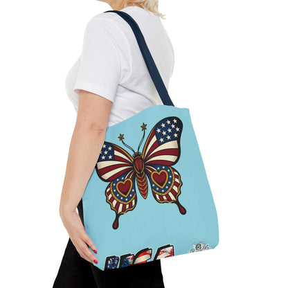 Butterflies Are Free Patriotic Celebration Tote Bag