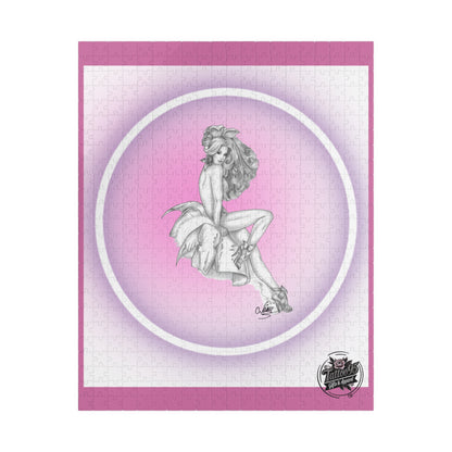 Pretty Bunny Vintage Artwork - Jigsaw Puzzle — PIECES are 110, 252 and 520 Glossy Finish