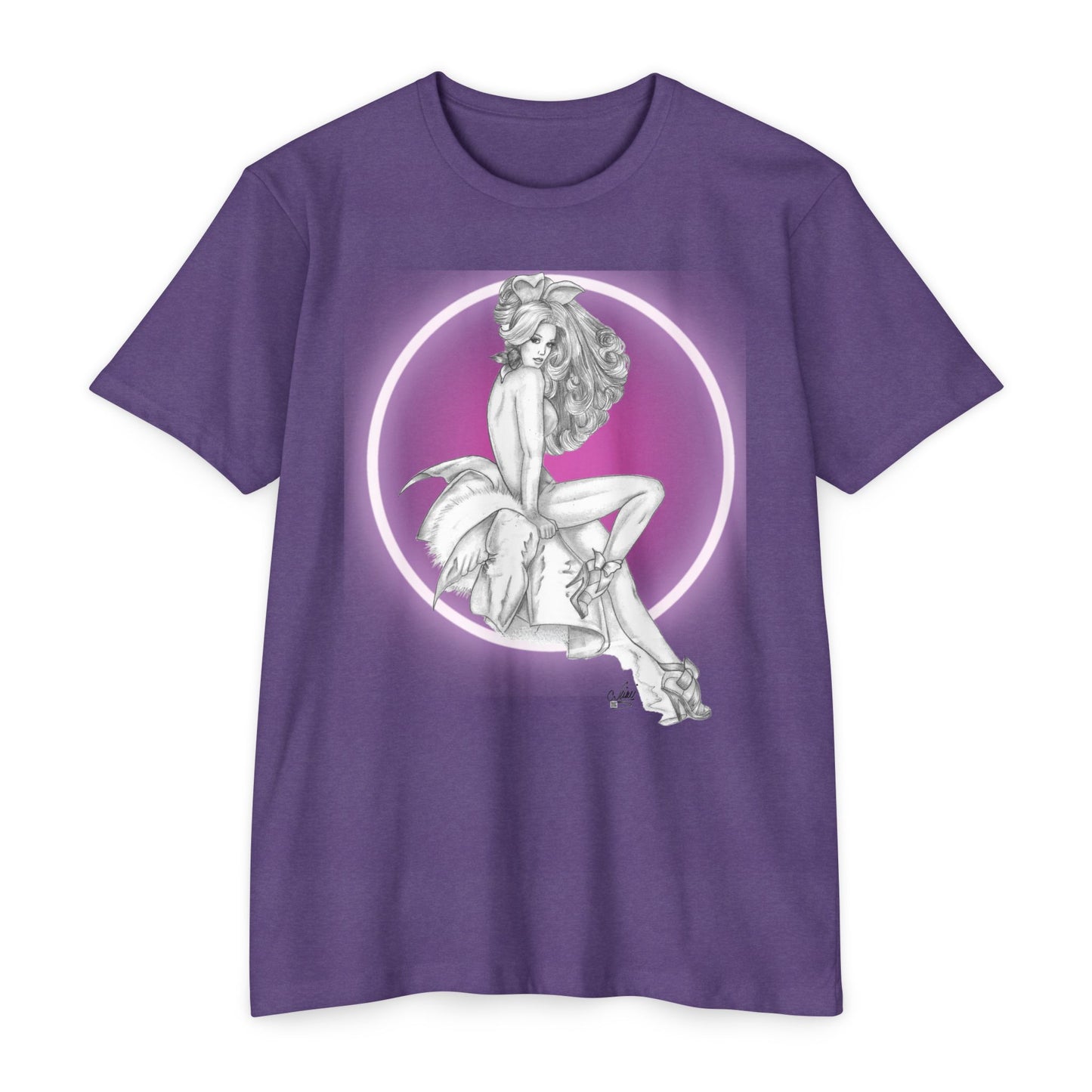 Pretty Bunny Vintage Artwork - Unisex TShirt