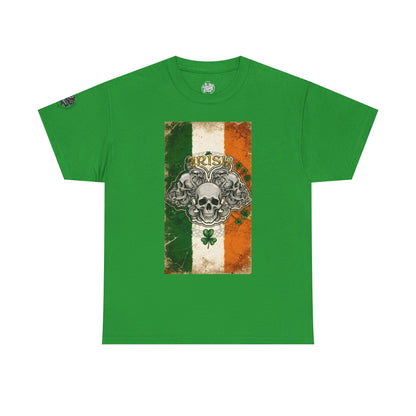 Irish Strong - Vintage Tee — "May The Road Rise Up" Green  Unisex TShirt