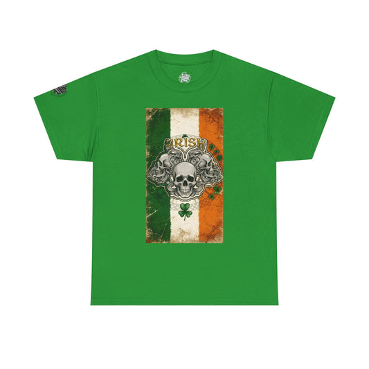 Irish Strong - Vintage Tee — "May The Road Rise Up" Green  Unisex TShirt