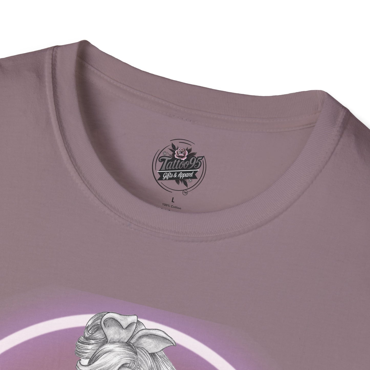 Pretty Bunny Vintage Artwork - Unisex Soft-Style T-Shirt