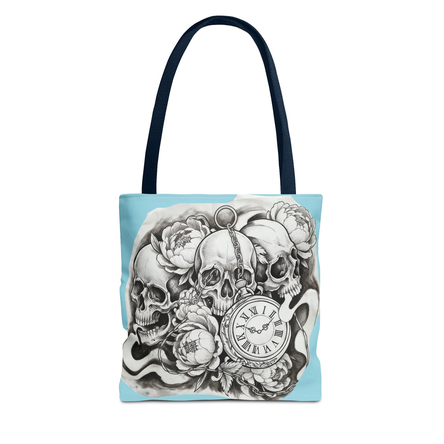 Skull Time - Tote Bag — Gothic Vintage Tattoo Art