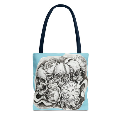 Skull Time - Tote Bag — Gothic Vintage Tattoo Art