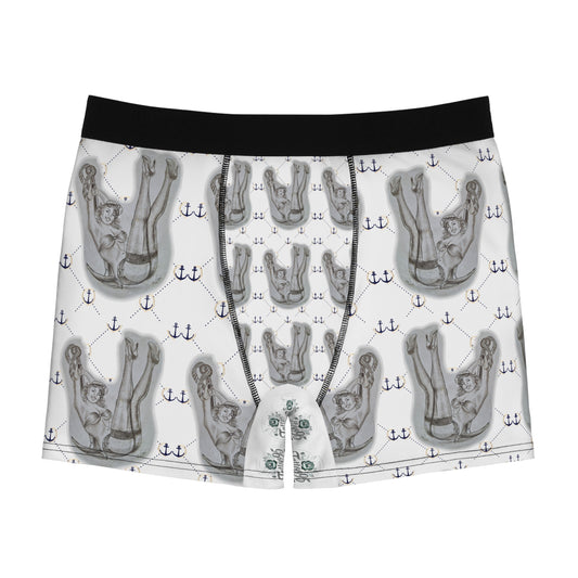 Nikki's Tattoo Studio Collection - Vintage Sailor Girl Artwork - Men's Boxers