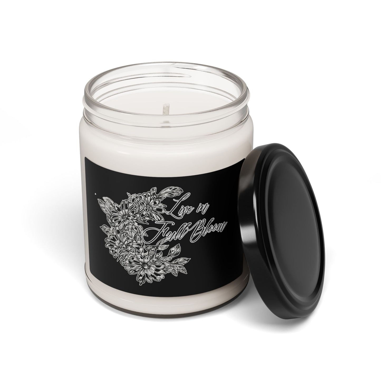 Live In Full Bloom 9oz Candle, Long-Burn Aromatic Candle Scented and unscented.
