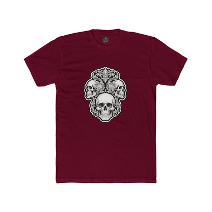 Skulls Filigree Crew Tee — Unisex Cotton Skull Filigree T-Shirt