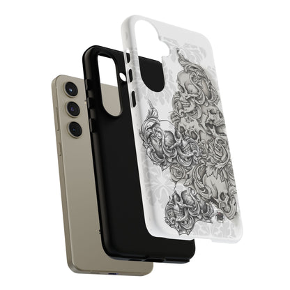 Cascading Skulls - Tough Phone Cases Available in most Galaxy series.