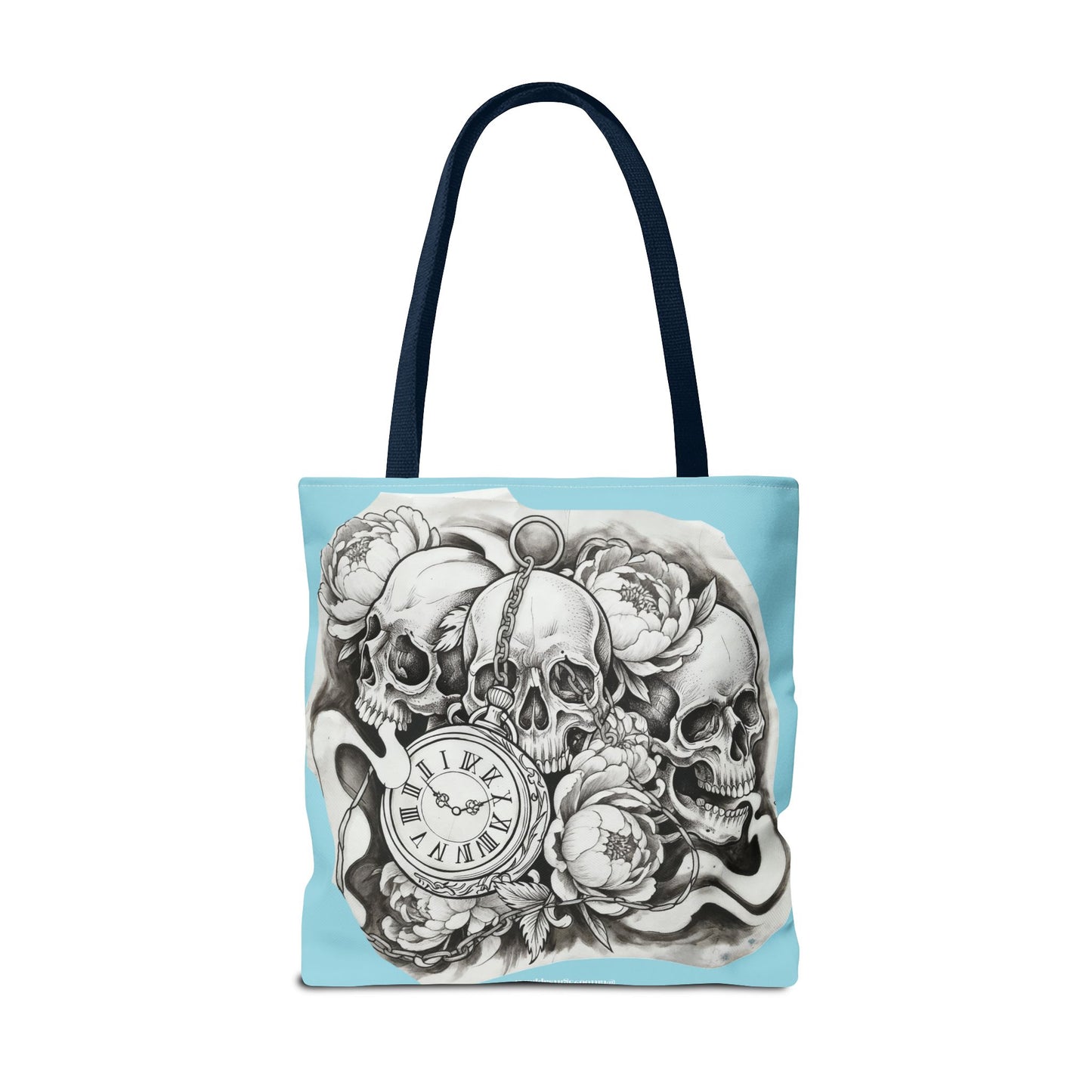Skull Time - Tote Bag — Gothic Vintage Tattoo Art