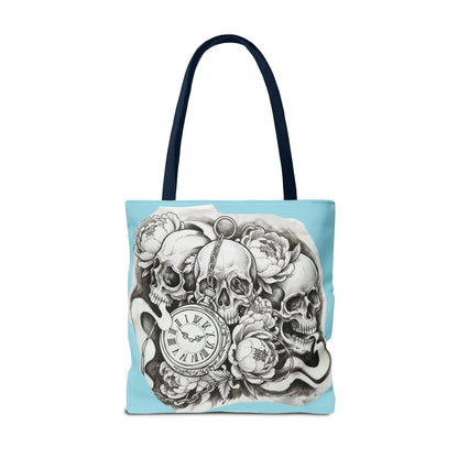 Skull Time - Tote Bag — Gothic Vintage Tattoo Art