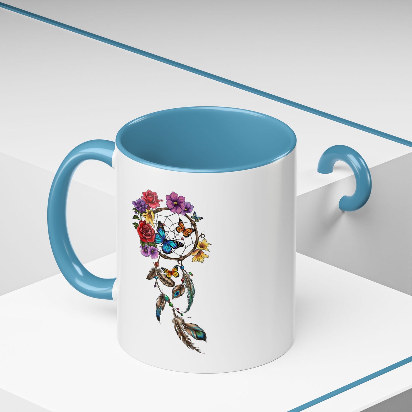 Dreamcatcher & Butterflies - Mug, 11oz and 15oz - Coffee, Tea or Hot Chocolate