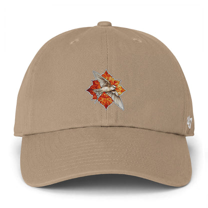 Swallow Bird Embroidered Baseball Cap — Casual Script Hat for Everyday Wear