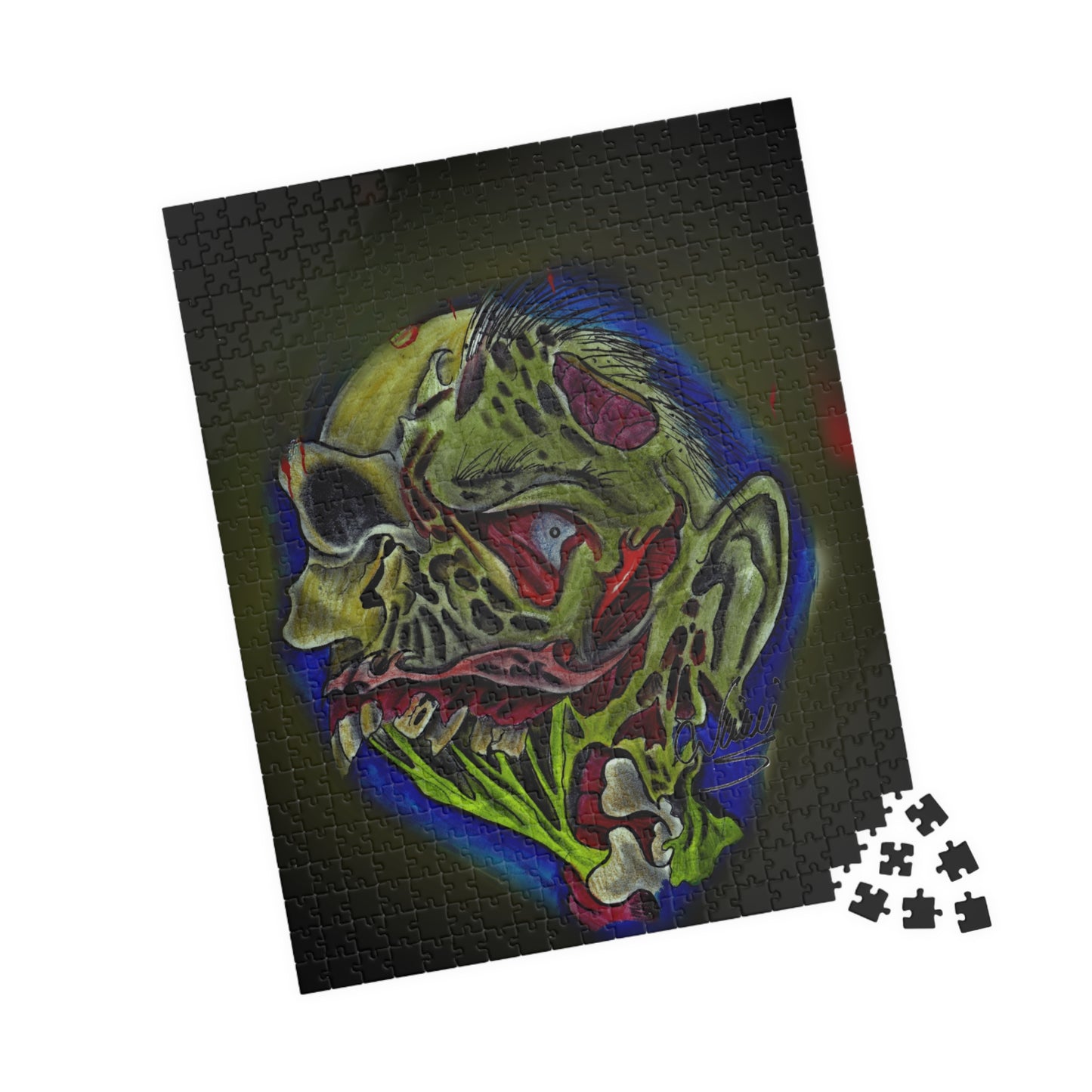 Zombie King of the Dead - Puzzle — Jewel-Toned Glossy Art (110/252/520/1014 pcs)
