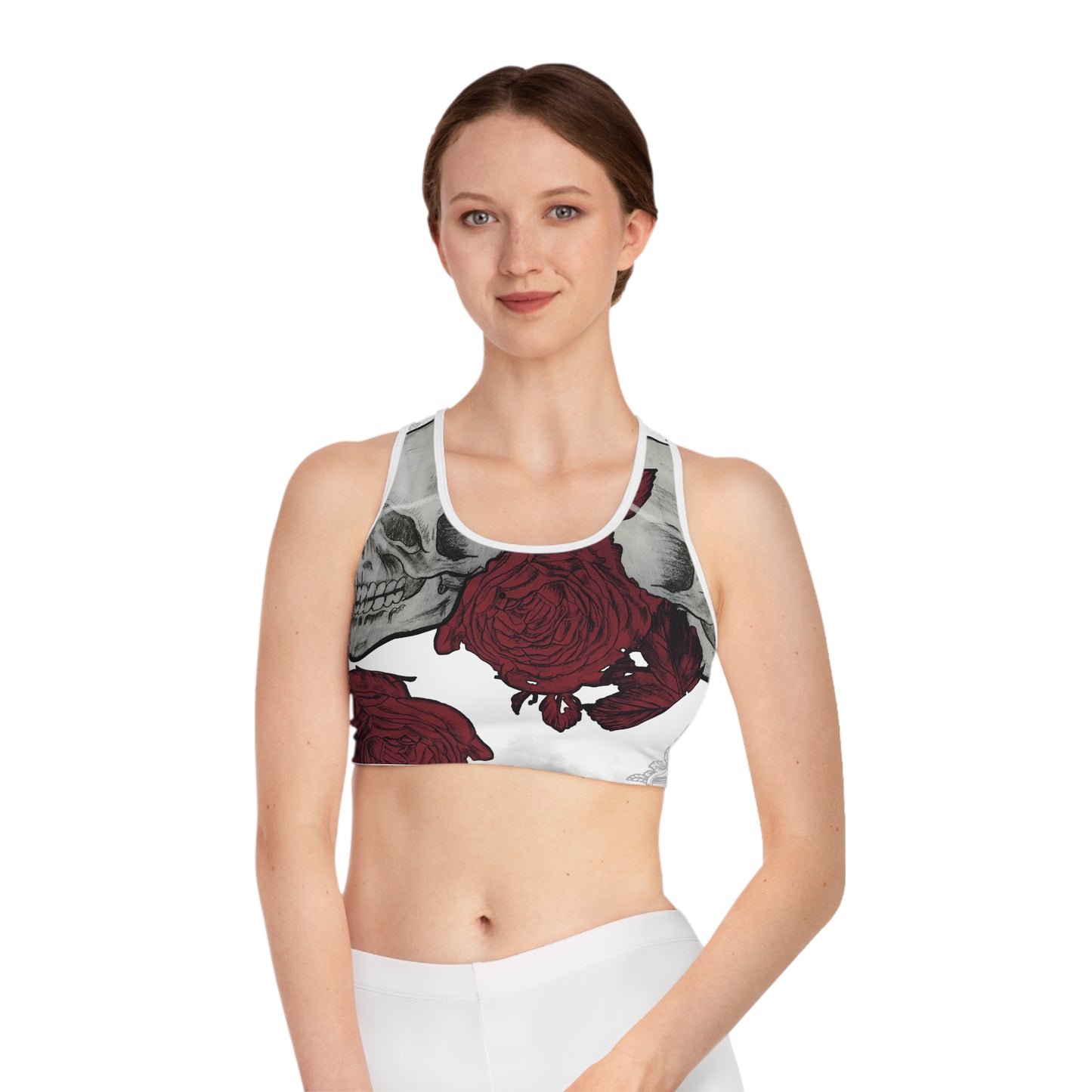 Skulls and Roses - Sports Bra