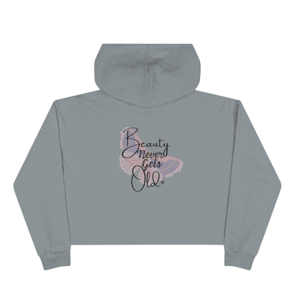 Pretty Bunny Vintage Artwork - Beauty Never Gets Old - Hoodie Cropped