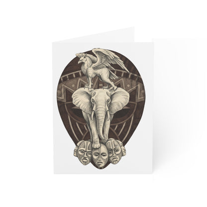 African-Inspired Totem Tattoo Greeting Card (Pack of 1/10/30/50)