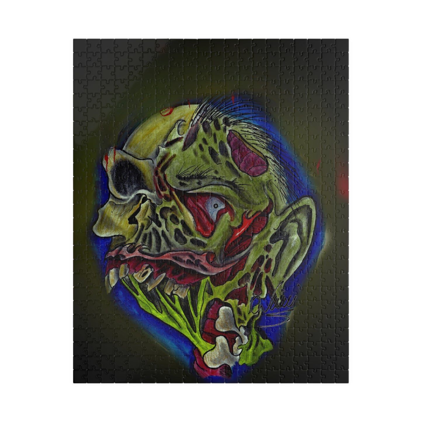 Zombie King of the Dead - Puzzle — Jewel-Toned Glossy Art (110/252/520/1014 pcs)