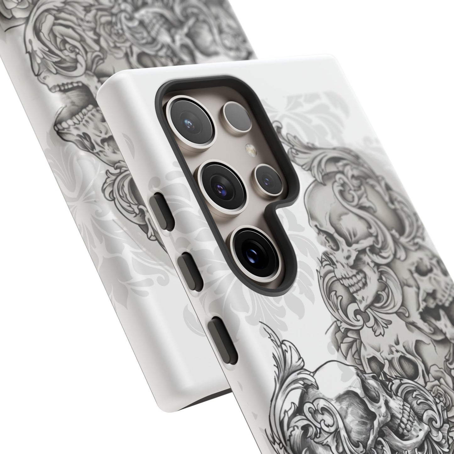 Cascading Skulls - Tough Phone Cases Available in most Galaxy series.
