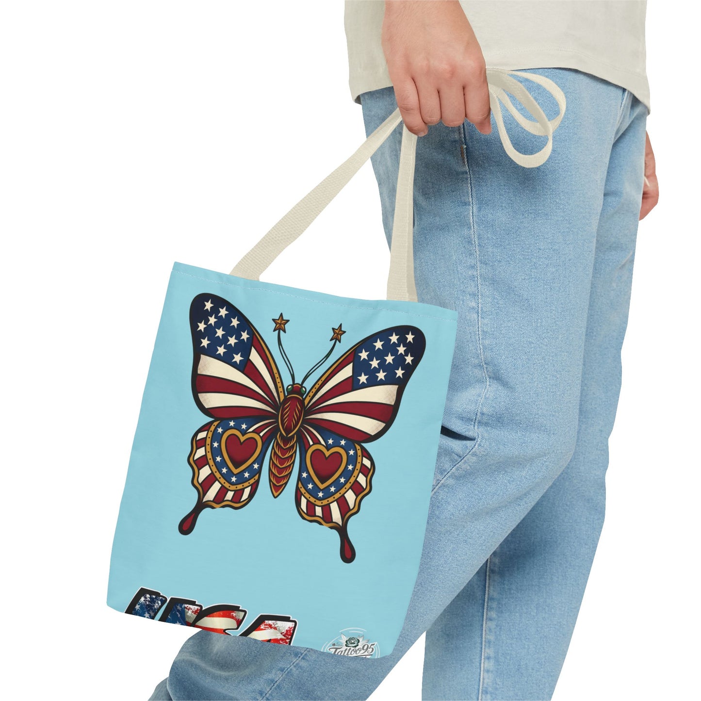 Butterflies Are Free Patriotic Celebration Tote Bag