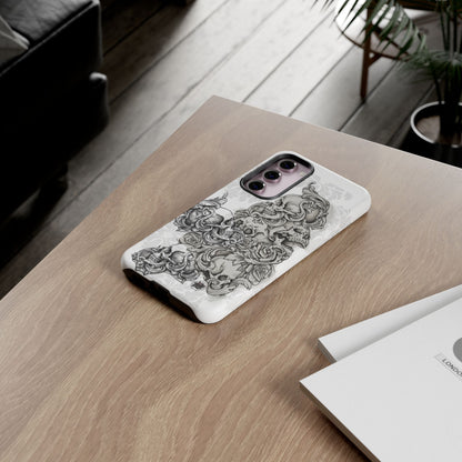 Cascading Skulls - Tough Phone Cases Available in most Galaxy series.