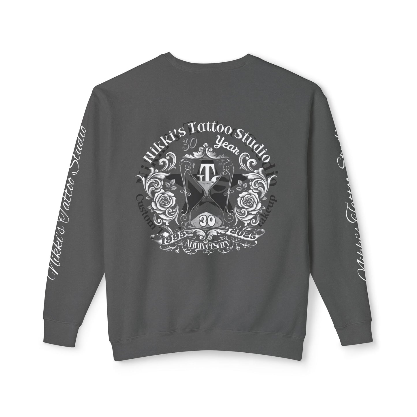 Nikki's Tattoo Studio Collection - Skull and Snake Logo - Crewneck sweatshirt
