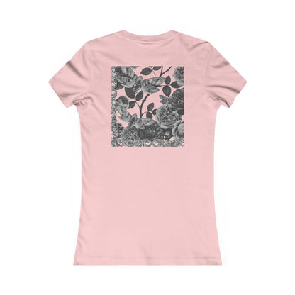 Purple Moths & Roses Women's Slim Fit Tee — Original Tattoo Artwork