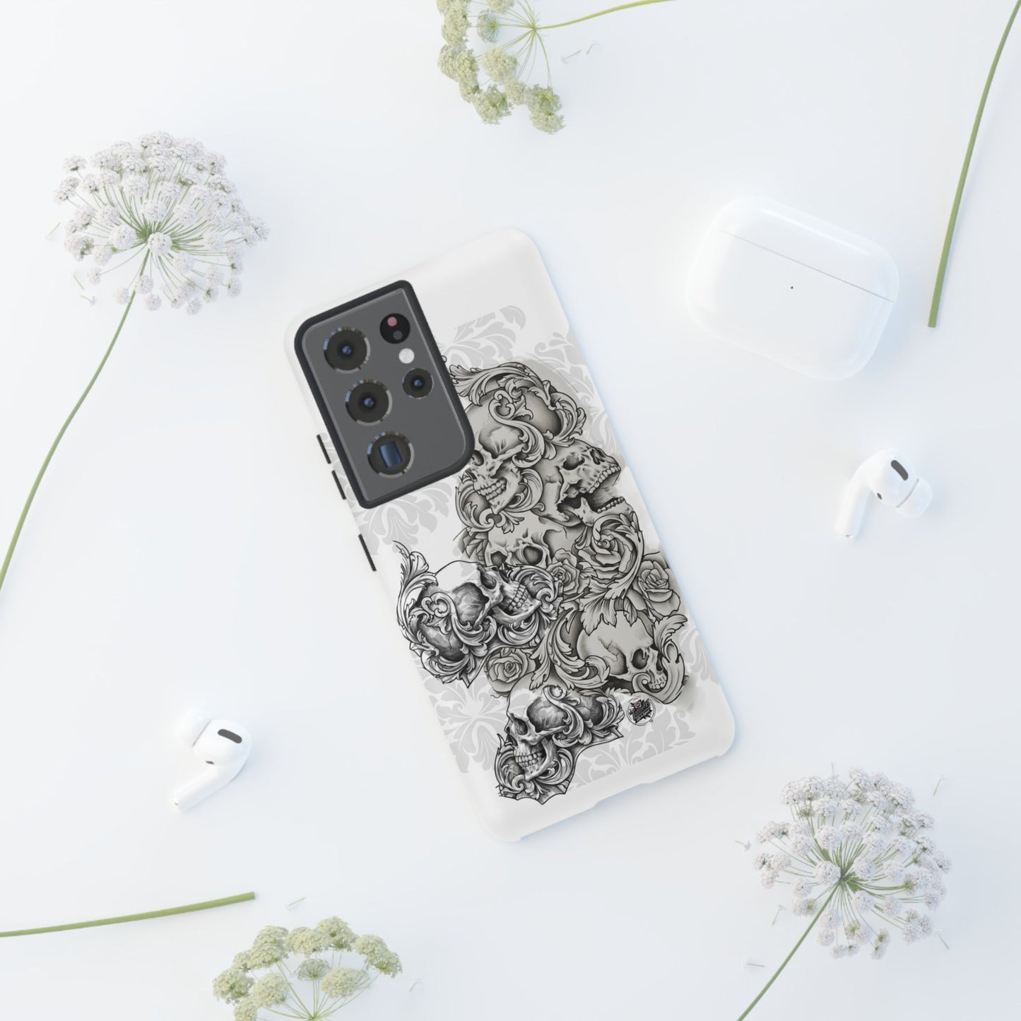 Cascading Skulls - Tough Phone Cases Available in most Galaxy series.