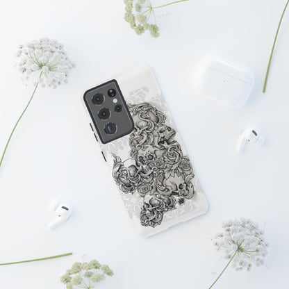 Cascading Skulls - Tough Phone Cases Available in most Galaxy series.