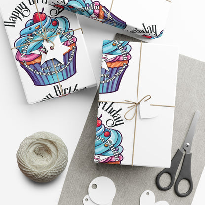 Nikki's Tattoo Studio Collection - Happy Birthday Gift Wrapping - Cupcake