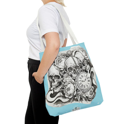 Skull Time - Tote Bag — Gothic Vintage Tattoo Art