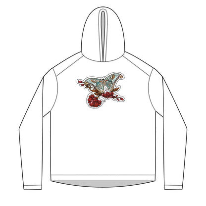 Geisha & Butterfly Solar Hoodie — UPF 50+ Lightweight Sun Protection