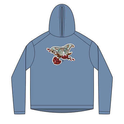 Geisha & Butterfly Solar Hoodie — UPF 50+ Lightweight Sun Protection